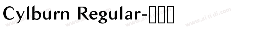 Cylburn Regular字体转换